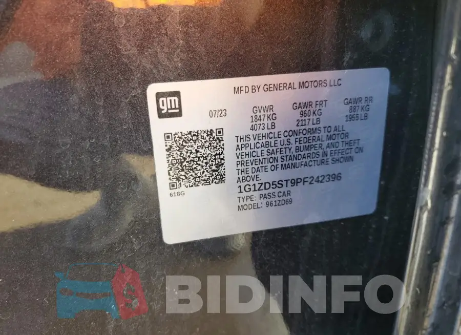 1G1ZD5ST9PF242396 Photo# 12