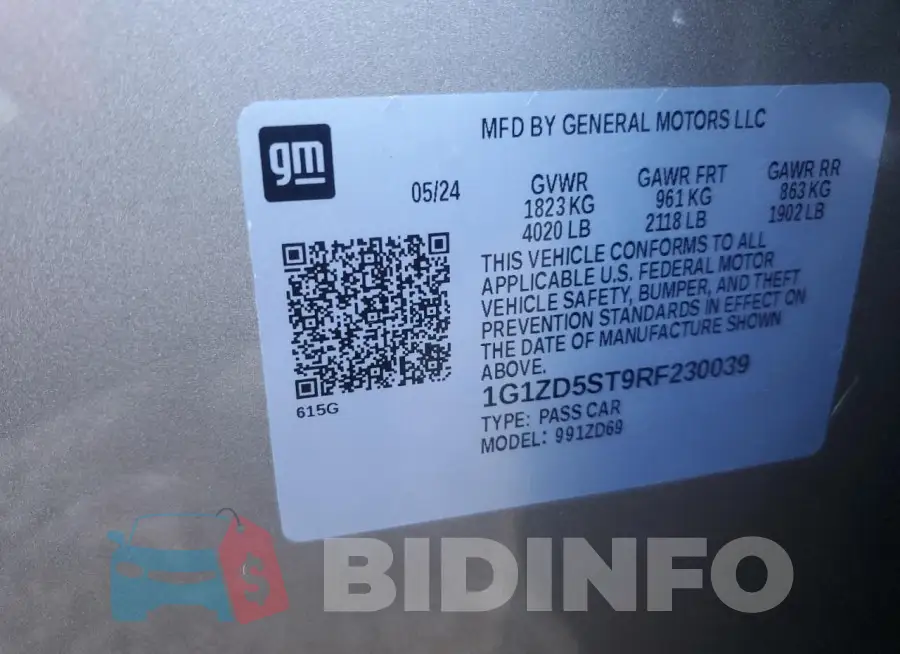 1G1ZD5ST9RF230039 Photo# 13