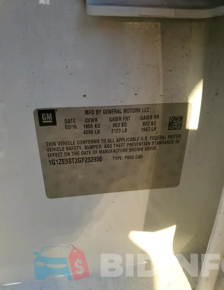 1G1ZE5ST2GF232936 Photo# 12