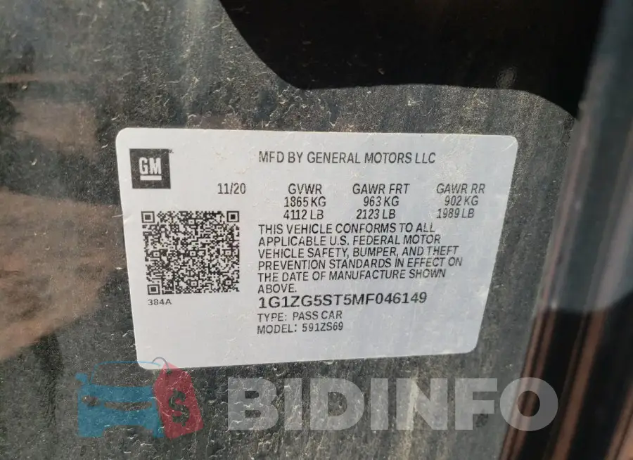 1G1ZG5ST5MF046149 Photo# 12