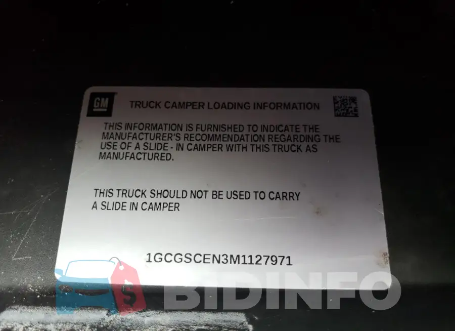 1GCGSCEN3M1127971 Photo# 12