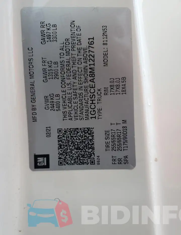 1GCHSCEA8M1227761 Photo# 12