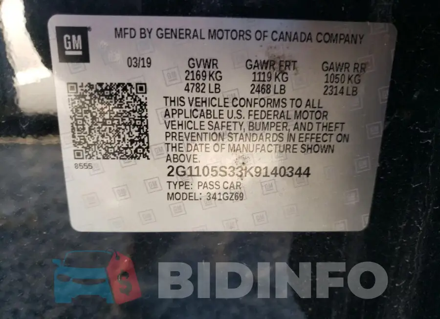 2G1105S33K9140344 Photo# 12