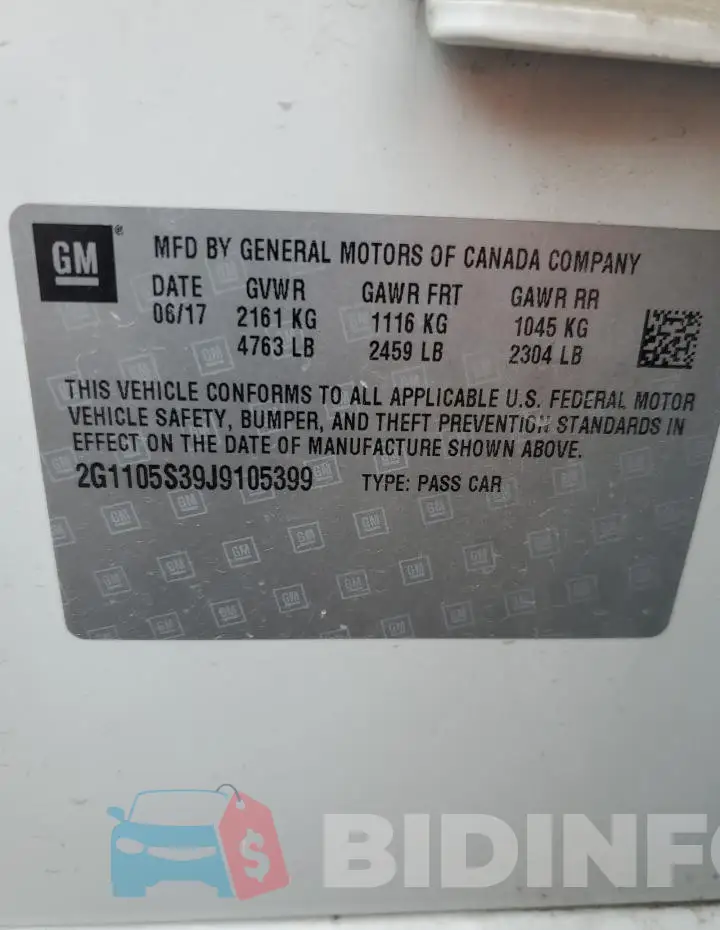 2G1105S39J9105399 Photo# 13