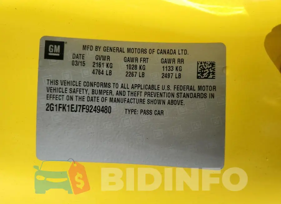 2G1FK1EJ7F9249480 Photo# 12