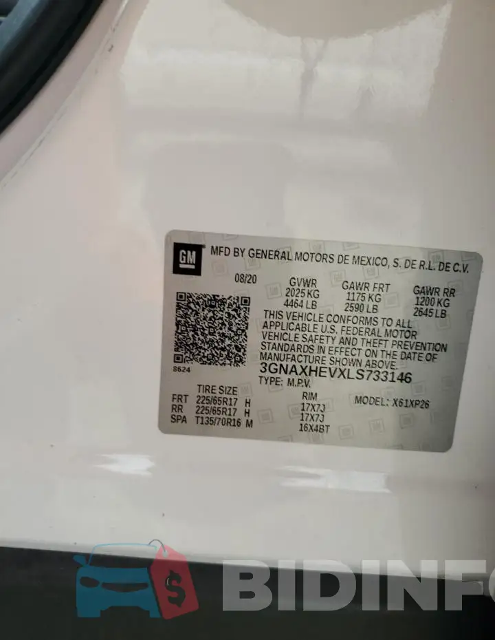 3GNAXHEVXLS733146 Photo# 13
