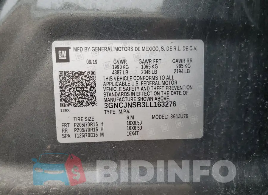 3GNCJNSB3LL163276 Photo# 13