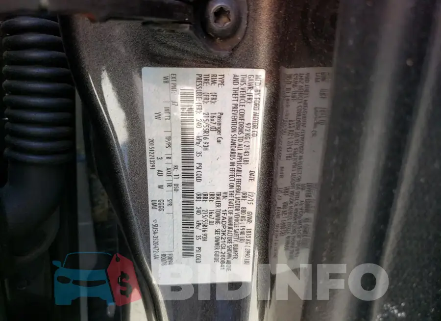 1FADP3K21GL260841 Photo# 12