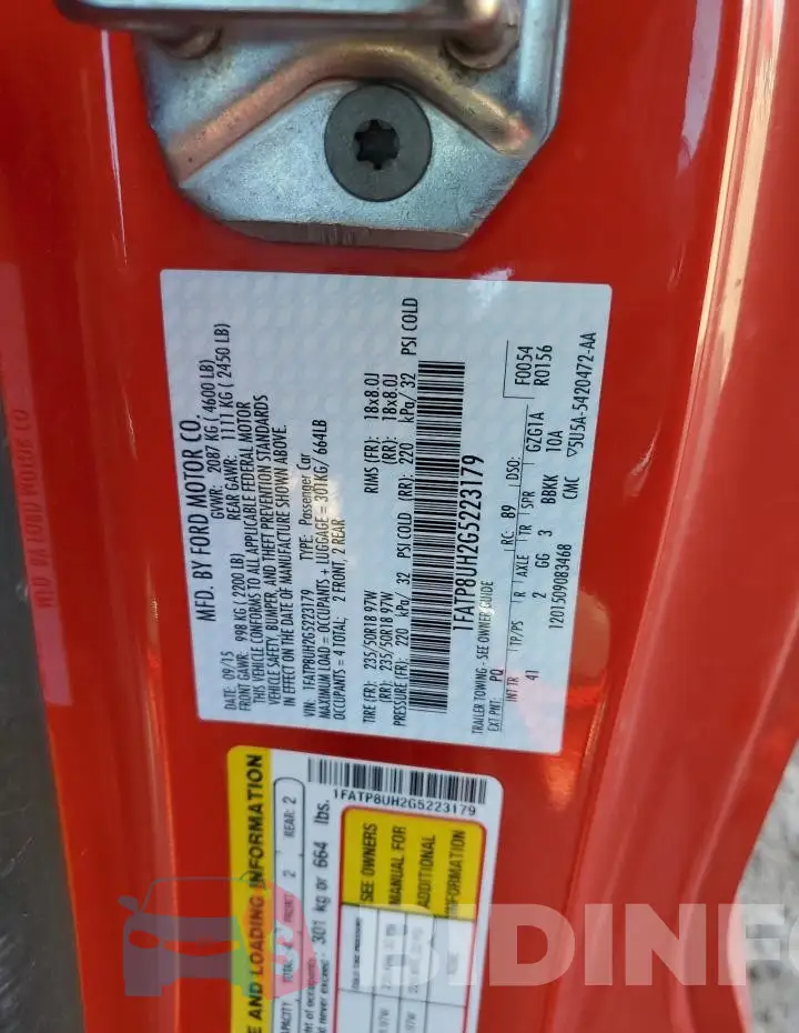 1FATP8UH2G5223179 Photo# 12