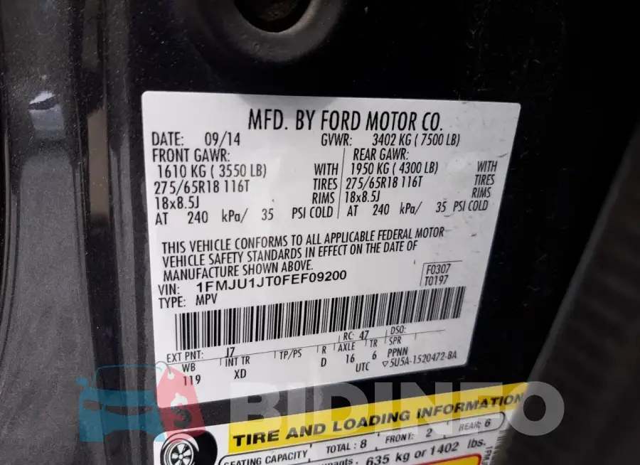 1FMJU1JT0FEF09200 Photo# 13