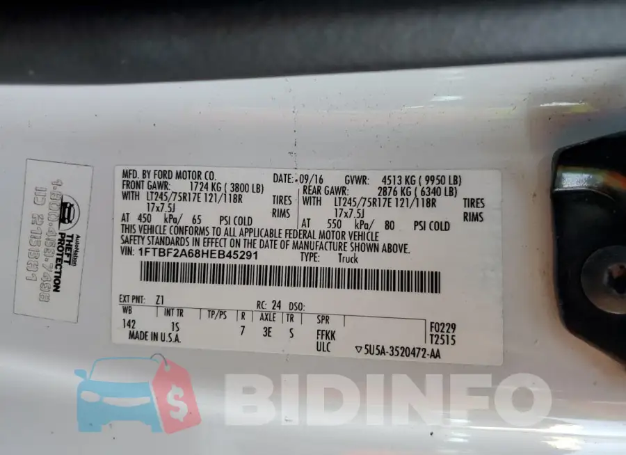 1FTBF2A68HEB45291 Photo# 12