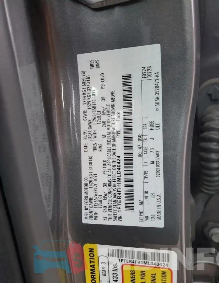 1FTER4FH1MLD40424 Photo# 12