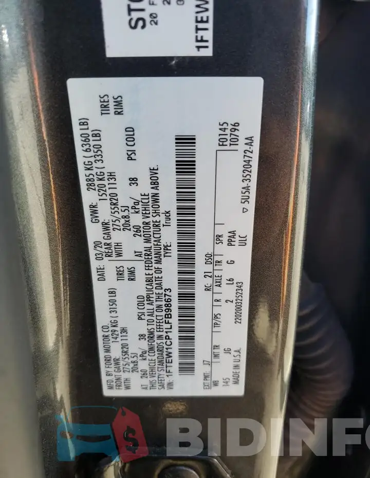 1FTEW1CP1LFB98673 Photo# 12
