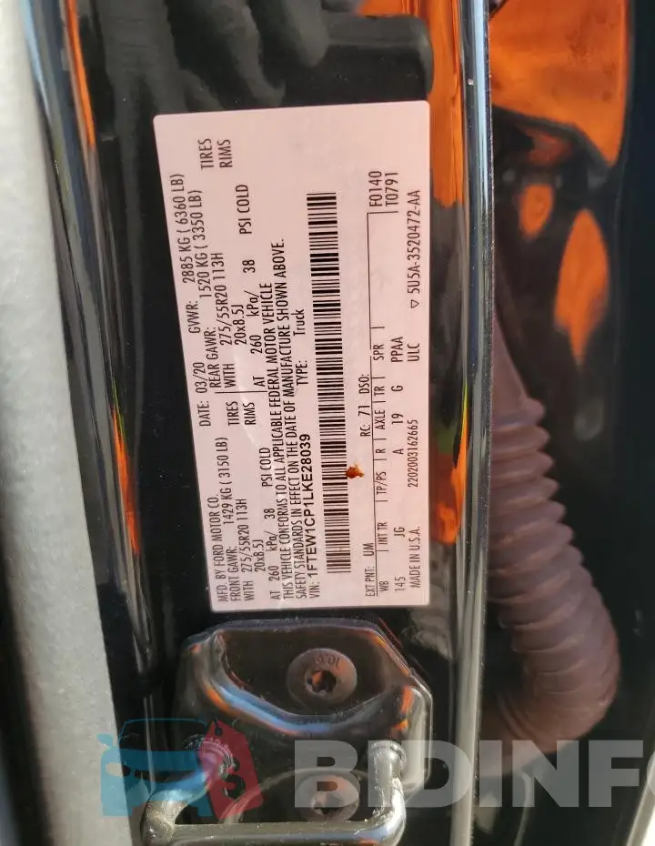 1FTEW1CP1LKE28039 Photo# 12