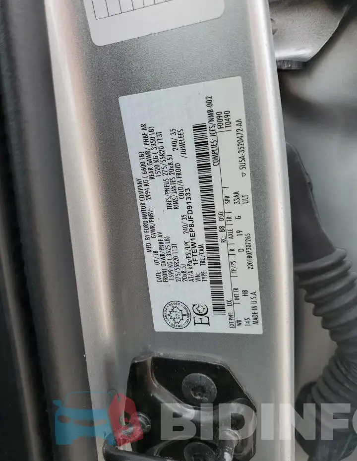 1FTEW1EP8JFD91333 Photo# 12