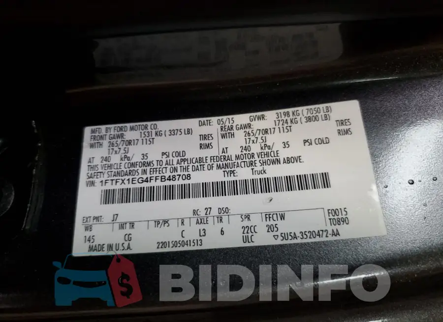 1FTFX1EG4FFB48708 Photo# 12