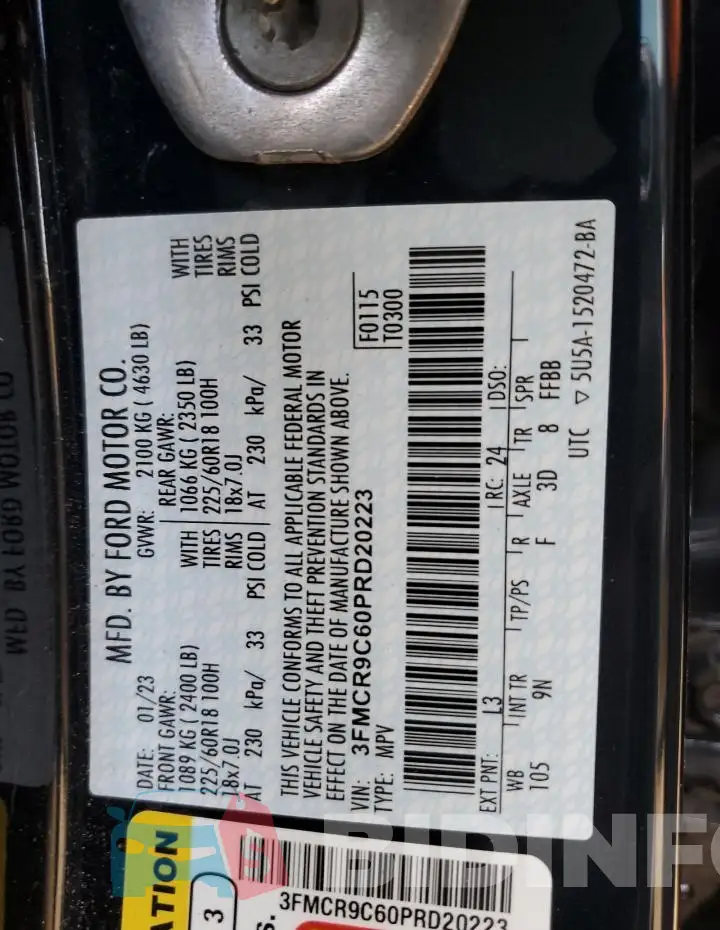 3FMCR9C60PRD20223 Photo# 13
