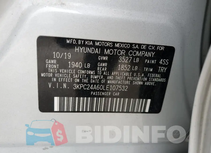 3KPC24A60LE107532 Photo# 13