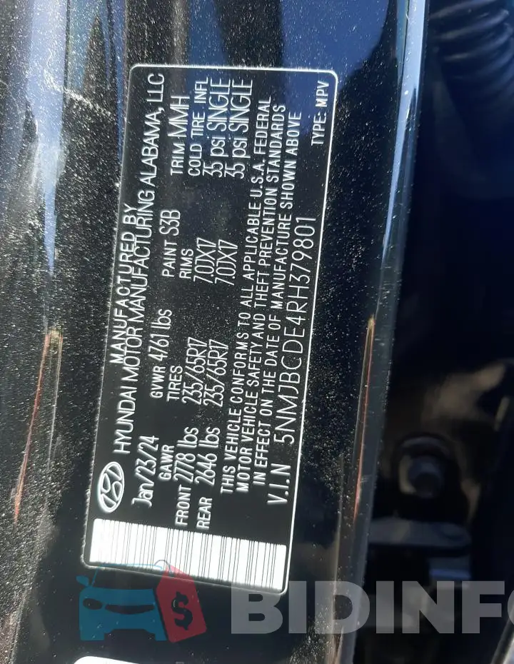 5NMJBCDE4RH379801 Photo# 12