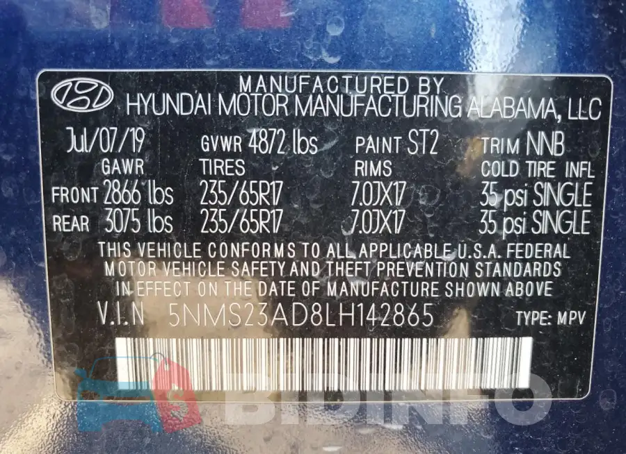 5NMS23AD8LH142865 Photo# 14