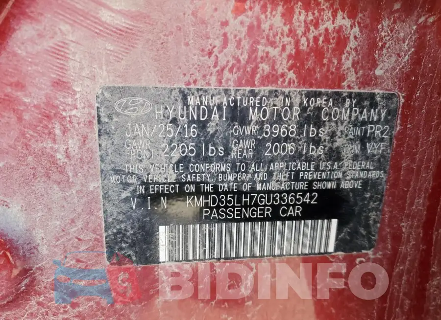 KMHD35LH7GU336542 Photo# 12
