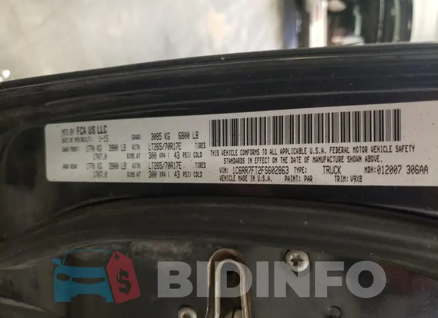 1C6RR7FT2FS602863 Photo# 12