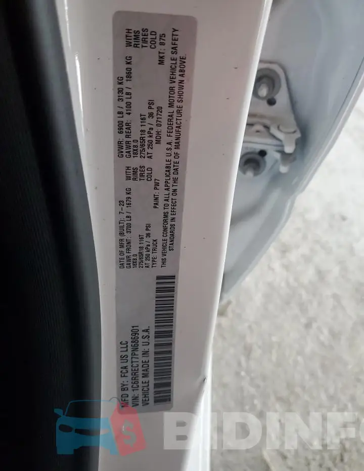 1C6RRECT7PN686901 Photo# 12