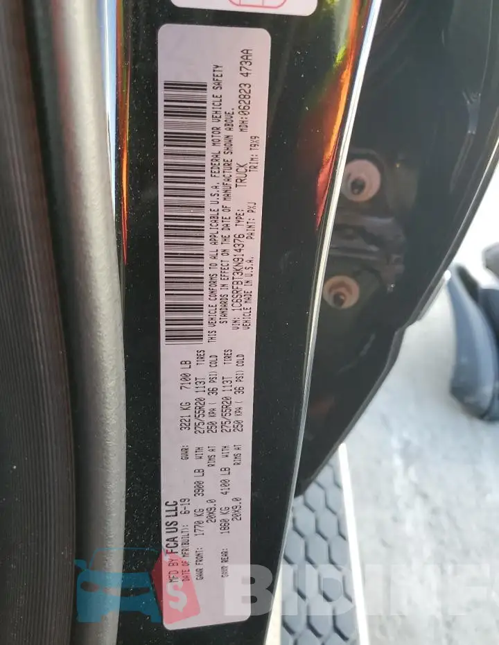 1C6SRFBT3KN914376 Photo# 12