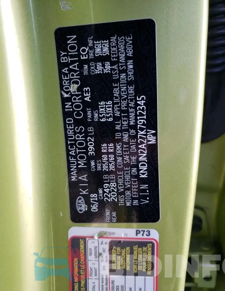 KNDJN2A27K7912345 Photo# 13