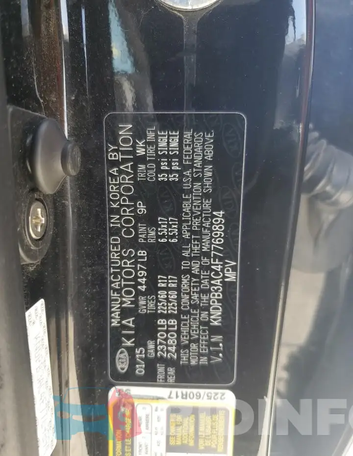 KNDPB3AC4F7769894 Photo# 13