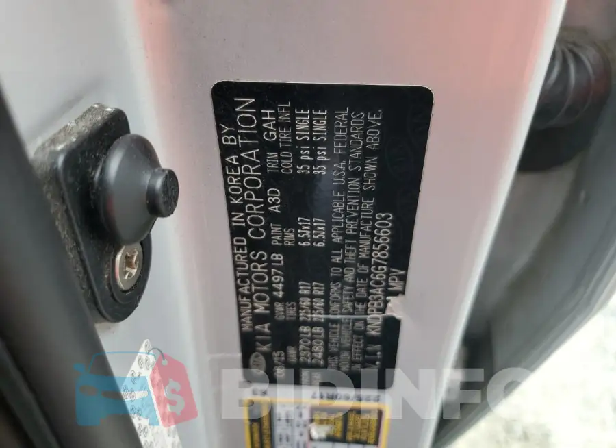 KNDPB3AC6G7856603 Photo# 13