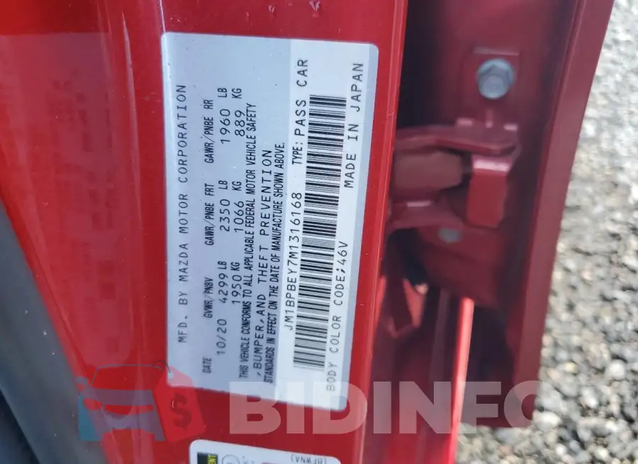 JM1BPBEY7M1316168 Photo# 13