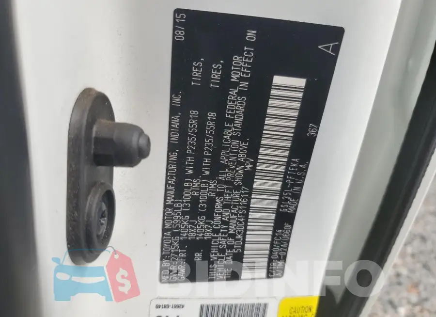 5TDJK3DC4FS116117 Photo# 14