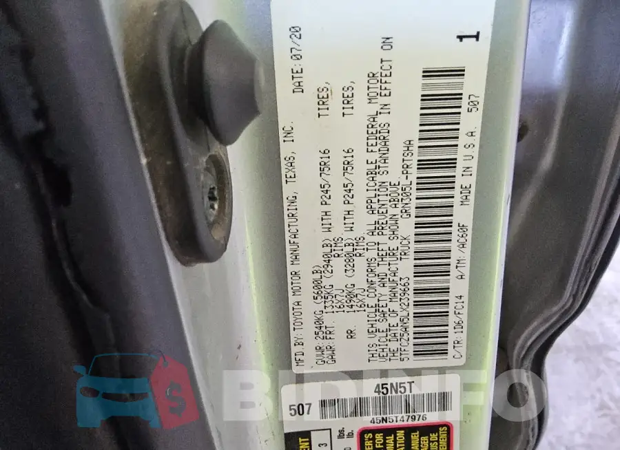 5TFCZ5AN5LX239663 Photo# 12