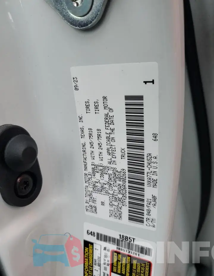 5TFKB5GD6RX002669 Photo# 12