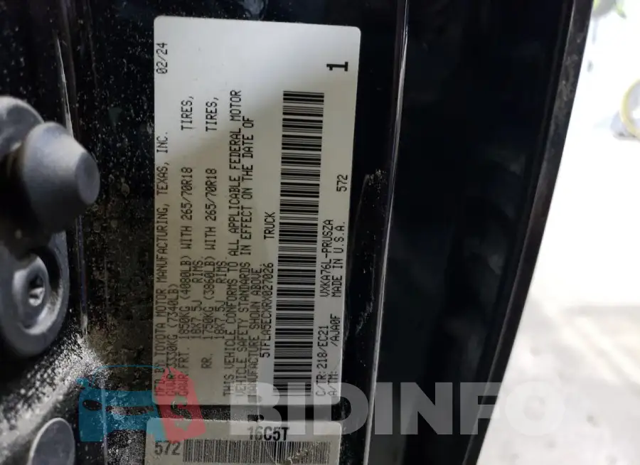 5TFLA5ECXRX027026 Photo# 12