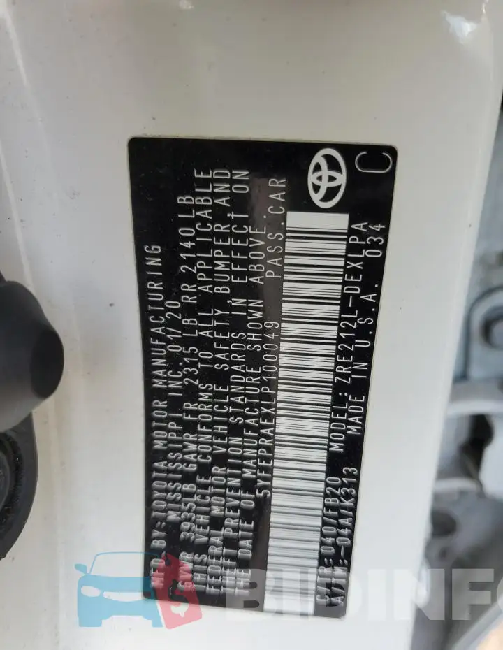5YFEPRAEXLP100049 Photo# 12