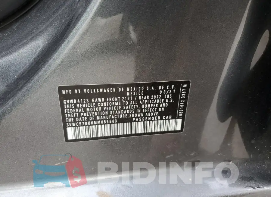 3VWC57BU0MM055863 Photo# 12