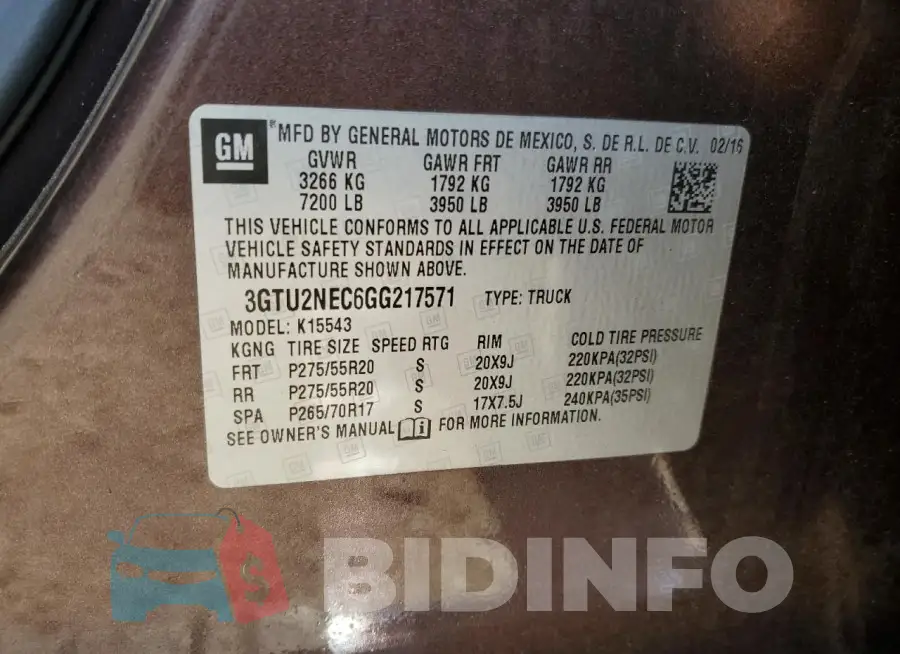 3GTU2NEC6GG217571 Photo# 12