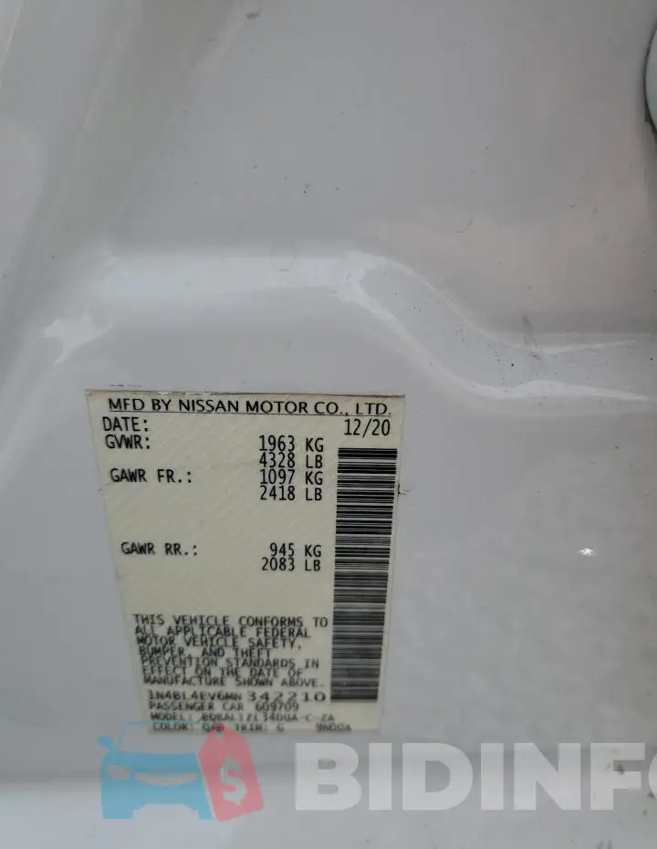 1N4BL4EV6MN342210 Photo# 12
