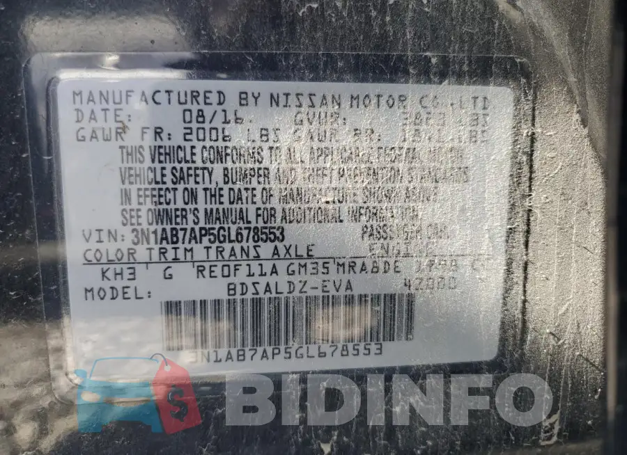3N1AB7AP5GL678553 Photo# 12