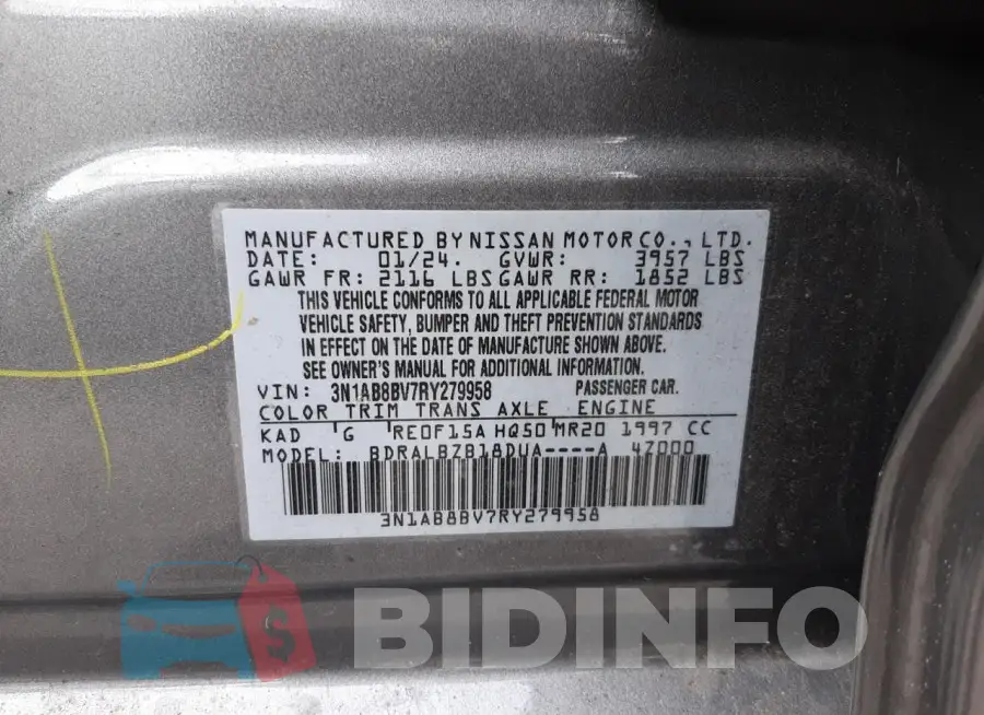 3N1AB8BV7RY279958 Photo# 12