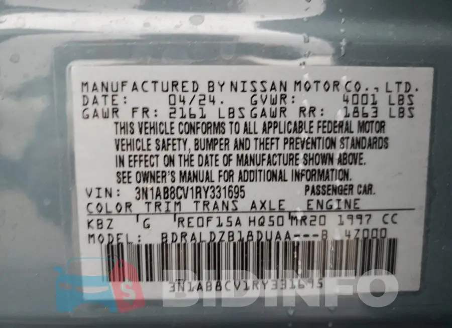 3N1AB8CV1RY331695 Photo# 12