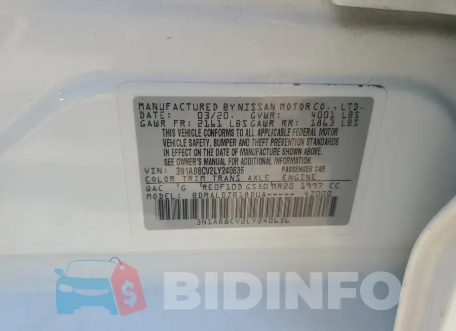 3N1AB8CV2LY240636 Photo# 12