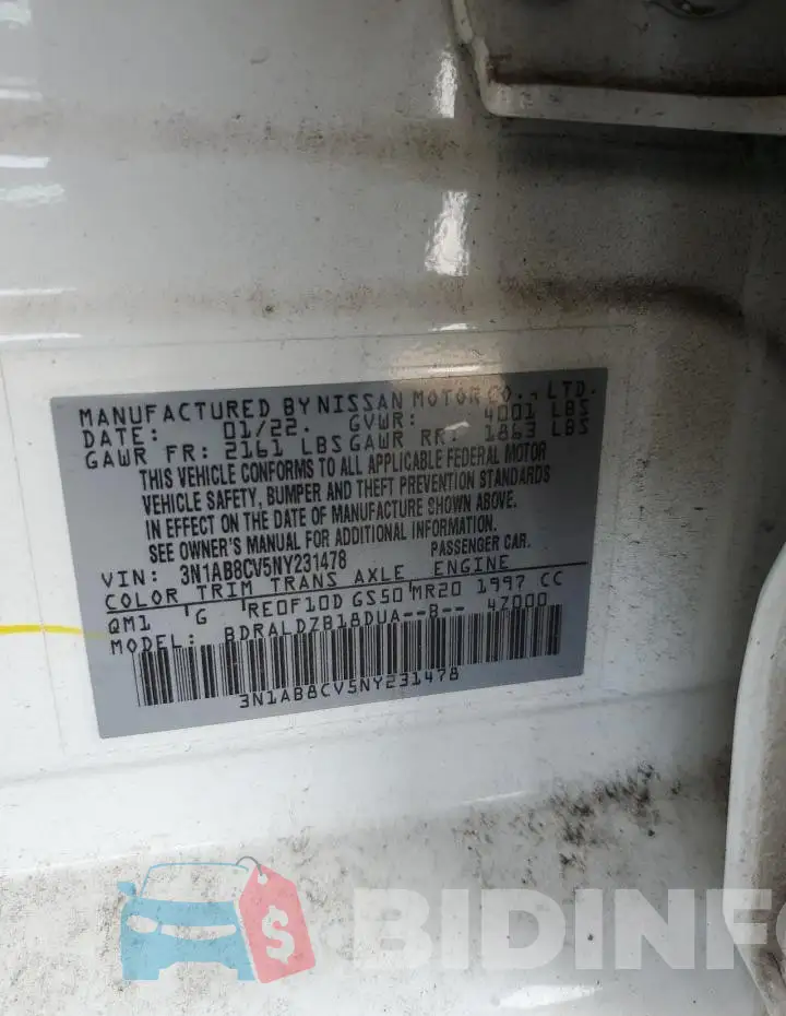 3N1AB8CV5NY231478 Photo# 12