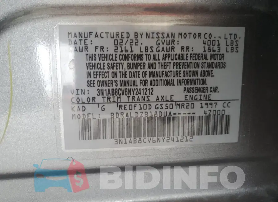 3N1AB8CV6NY241212 Photo# 12