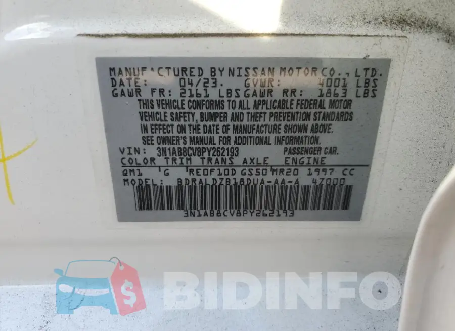 3N1AB8CV8PY262193 Photo# 12