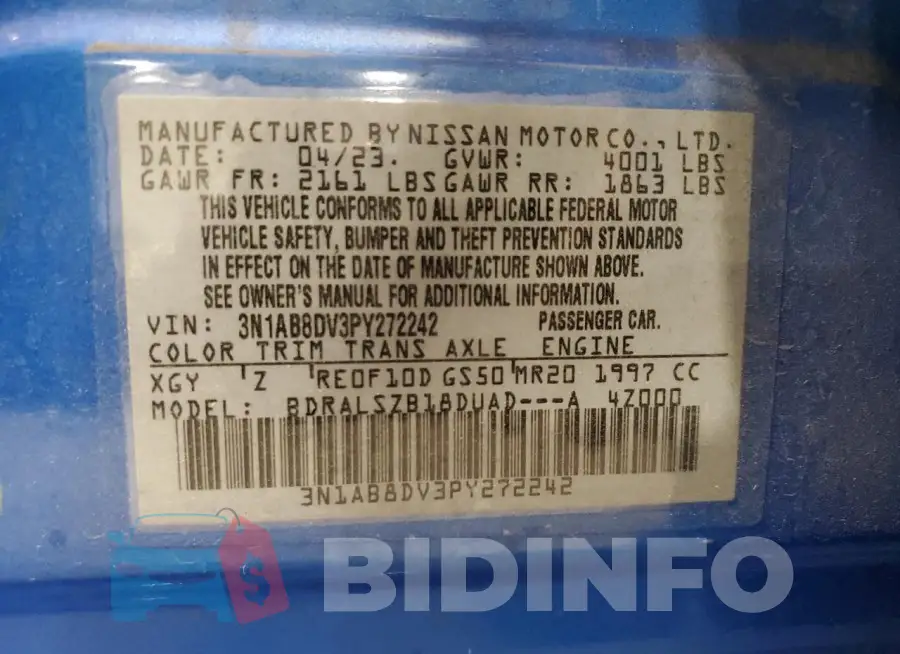 3N1AB8DV3PY272242 Photo# 12