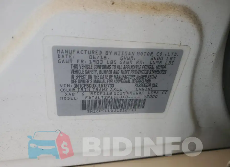 3N1CP5CUXJL512733 Photo# 13
