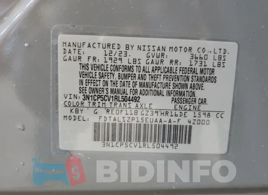 3N1CP5CV1RL504492 Photo# 14
